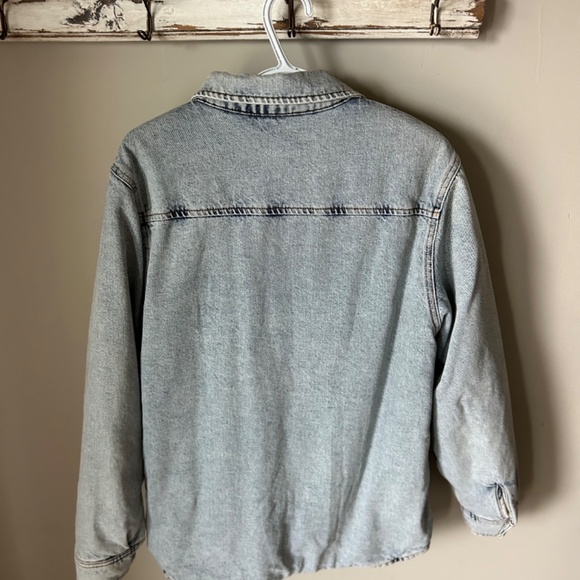 Men's New w/Tags Stussy Sherpa Lined Stone Wash Jean Jacket -Size Small - Picture 4 of 4